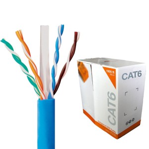 Good Quality 23AWG 4PR BC Conductor UTP CAT6 Lan Cable