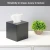 Import Square Tissue Box Cover, Matt Black Tissue Box Holder, Modern Bamboo Facial Paper Holder for Kitchen, Countertop, from China