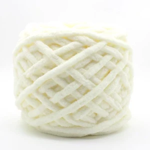 DIY Giant Soft Velvet 100% polyester Super Soft Thick Hand Knitting Chunky Chenille Yarn chunky yarn chenille  knitting