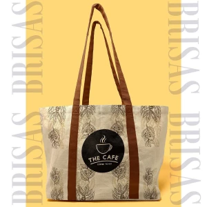 Cotton Canvas Shopping Tote Bag