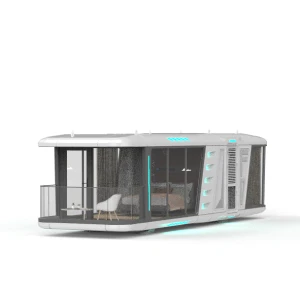 Economic Prefab Capsule House Mobile Tiny Modular Houses with Steel Structure Frame Customized Prefab House