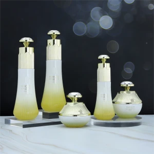 Luxury Empty cosmetic glass bottle Packaging Cream Jar glass bottle glass jar serum, lotion, skincare