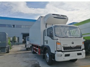 Sino HOWO 15 Ton Cargo Rhd Box Freezer Refrigerator Van Truck for Meat and Fish Transport