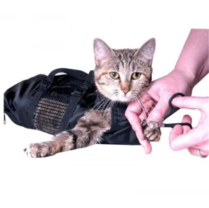 Cat Grooming Pet Pack Cat Grooming Bathing Mesh Bag Restraint Anti-Scratch Nail Trimming Pet Restraint Bag