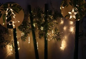 LED CURTAIN LIGHTS WITH STAR AND BELL