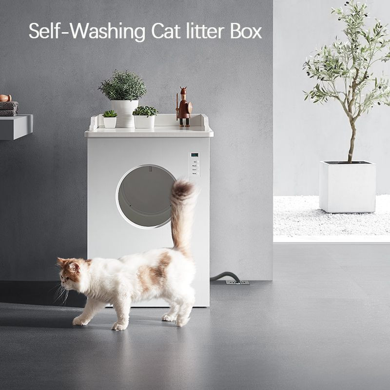 Buy Pessy Selfcleaning Washing Litter Box, Selfflushing Cat Litter