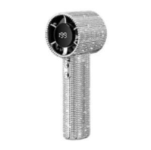 OEM/ODM Diamond Portable Handheld Turbo Fan,Fashion Rechargeable w/Digital Display