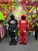 Custom Sunfade Wash Zip Up Hoodie & Baggy Sweatpants Set | Screen Printing | Rhinestones Streetwear