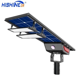 Hishine Bificial Solar Street Light 30w 40w 60w 80w 100w 120w