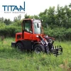 08 ton avant mini new compact loaders garden tractor front end hay fork log grapple 800kg pay farm wheel loader with quick hitch