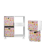 Children's Storage Cabinet LUCKY White Chipboard 36x30x106cm