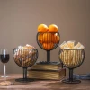 Wire hollow wine cup fruit basket