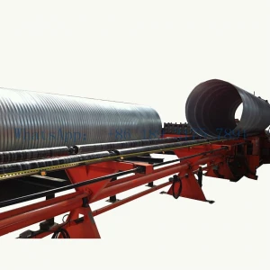 High quality spiral corrugated culvert pipe roll forming machine