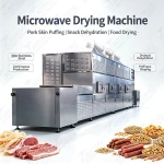 Stainless Steel Microwave Drying Machine for Meat Products Pork Skin Puffing Dryer Snack Food Dehydration Equipment