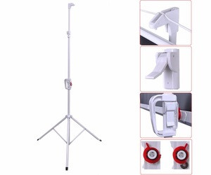 100" 80"x80" 200x200 16:9 4:3 Matte White Portable Tripod Stand Projection Screen/HD Portable Manual Pull Down Projector Screen