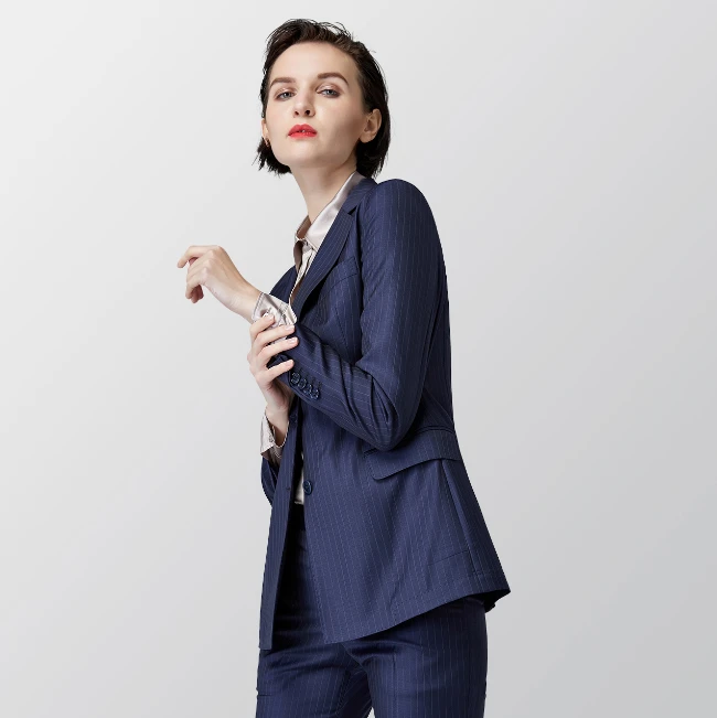 100%wool super 120s female office uniform designs womens business made to measure ladies suit