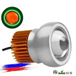 10w led Angel Eye DRL Motorcycle Headlight with lens Projector LED motor Headlamp led work light system