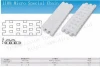 1108 Micro Special Plastic Snap -on Flexible Slat or Flat Table Top Conveyor Keel Chains