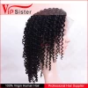 120% density baby hair unprocessed tight curly human hair full lace wigs