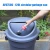 Import 120L Circular garbage can with wheel-base dustbin trash bin trash can recycle plastic waste bin rubbish bin from China