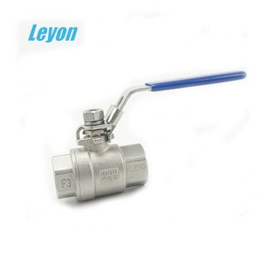 1/2&quot; -4&quot; ss 316/ 304 hot sale  pressure safety valve food grade threaded 1 inch 2pc ball valve  with long handle 2pc ball valves