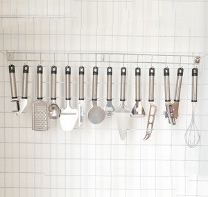 13-Piece Complete Stainless Steel Kitchen Tools Set Kitchen Gadgets Set Kitchen Accessories with Hanging Holder