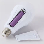 15W Power Rechargeable Double Batteries Emergency LED Bulb E27 B22  Light Bulb