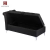 16 years manufactory latest new design storage living room  chaise lounge sofa