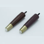 17cm Shaped Turned Wooden Feet, Furniture Bed Legs And black Sofa Wooden Legs solid wood table legs