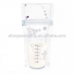 180ml leakproof double zipper breastmilk storage bags