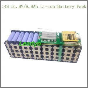 18650 14S 51.8V li ion 8800mah battery pack for golf carts