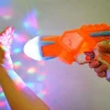 1Pcs/Lot Games Colorful Lights Snowflake Sound Gun Simulation Rotary Electric Toys Gift Toys Gun Childrens Outdoor