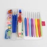 1Set Crochet hooks Needles Stitches knitting Craft Yarn Sewing Tools Knitting Needles Sets with Case DIY Accessories J0102