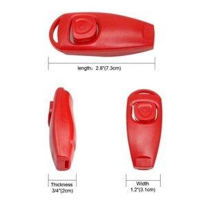 2-in-1 Key Ring PC Material Behavior Correction Pet Training Clicker Whistle