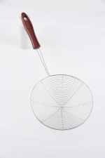 20 cm Kitchen drain sieve frying wire strainer stainless steel wire mesh skimmer spoon with PF handle