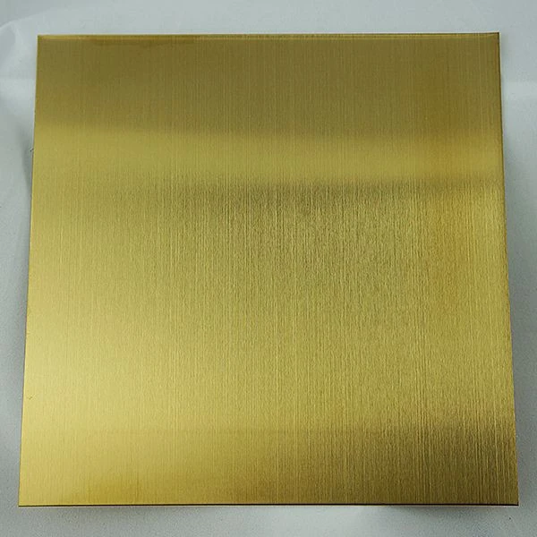 201 304 316 430 stainless steel golden sheet mirror brush NO1