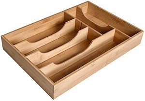 2016 newest bamboo drawer organizer storage tray