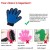 Import 2018 Amazon best seller black dog cat horse pet deshedding brush glove grooming glove for pet 180 255 259 tips from China