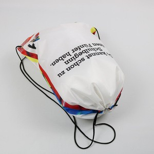 2018 Best selling Custom Logo Printed Drawstring Bag, Wholesale Cheap Promotional Polyester Drawstring Bag