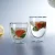 Import 2018 fancy design handmade double wall whiskey shot glass from China