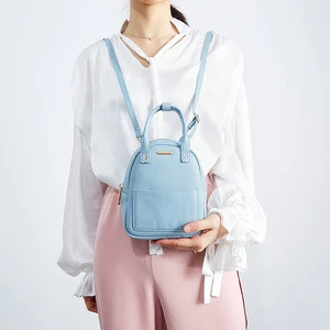 2019 Hot Selling Fashion Wholesale Custom LOGO Ladies Creative School bag Mini PU Leather Women Backpack