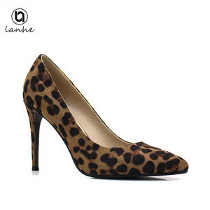 2019 party dress high heels street personality fashion leopard print shoes