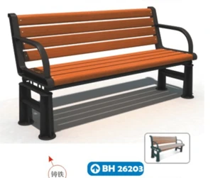 2020 Competitive Price Quality Guaranteed Steel Cast Iron Wooden Outdoor Garden Bench Rest chair