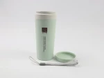 2020 Hot Sale Wheat staw300ml double layer cups sport water bottle mug cup