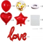 2020 New arrivals RED Love Foil Balloons for 23 Pcs Valentines Day Propose Bachelorette Wedding Decoration Set Party Supplies