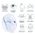 Import 2021 Amovol Upgraded Colorful Photon Light Facial Skin Beauty Therapy 7 Colors Led Face Shield from China