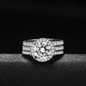 2021 Custom brass jewelry zircon wedding rings