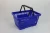 Import 2021 Excellent Quality  Supermarket Convenient Red Black Green Plastic Shopping Baskets With Two Handles from China