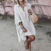 2021 new arrival spring summer fall casual Linen bohemian style beach holiday soft dress skirt loose maternity casual dresses