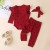 Import 2021 New Spring Baby Girl Boy 3 pcs Coming Home Outfit Long Sleeves Heart Print Bodysuit +Headband+Pants Clothing Set from China